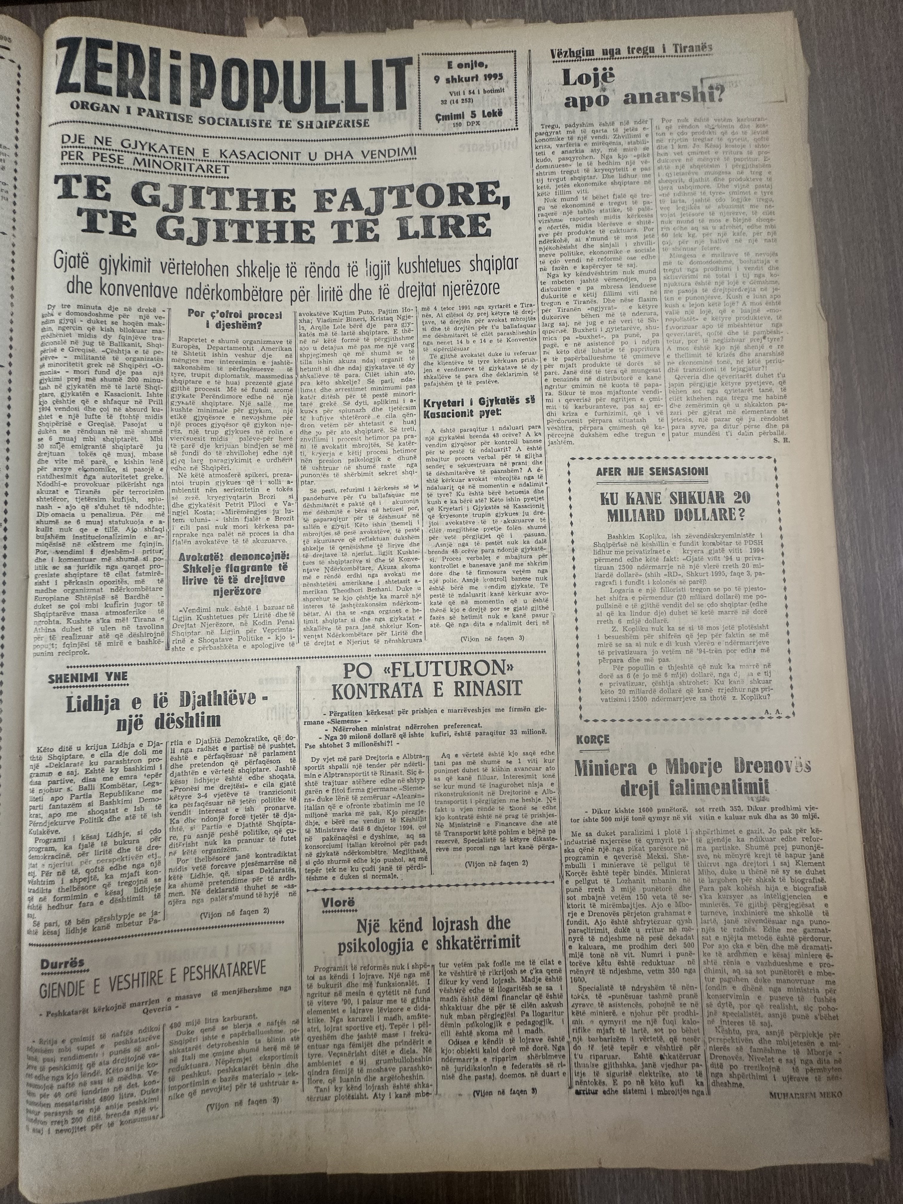 Zëri i Popullit 1993-02-09